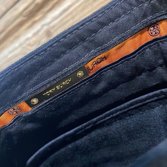 NWT, Tory, Burch size 8 navy blue wool blend Gerald Pants - Picture 6 of 9